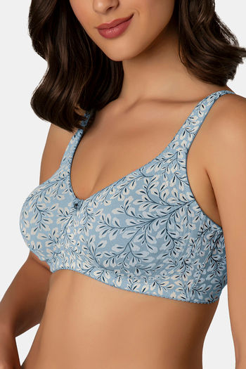 Amante Double Layered Non Wired Full Coverage Super Support Bra - Boras In Bloom Pr — image 4